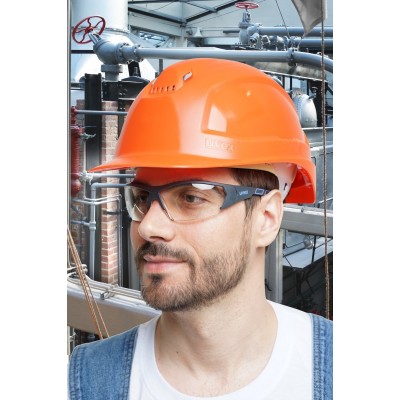 Каска защитная UVEX ФЕОС B-WR оранжевая (9772.230)