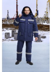 Костюм ДЖОБЕР утепленный, темно-синий